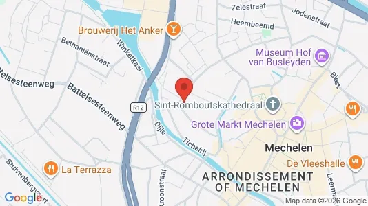 Apartments for rent i Mechelen - kort over placeringen