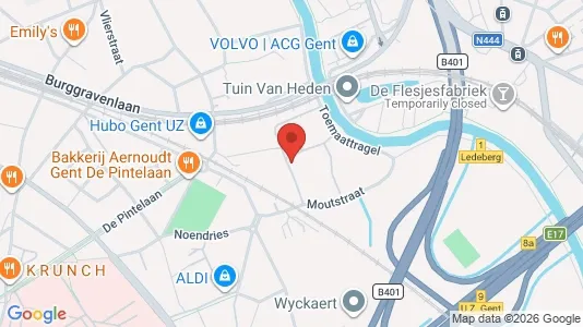 Apartments for rent i Stad Gent - kort over placeringen