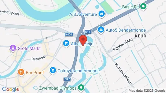 Apartments for rent i Dendermonde - kort over placeringen