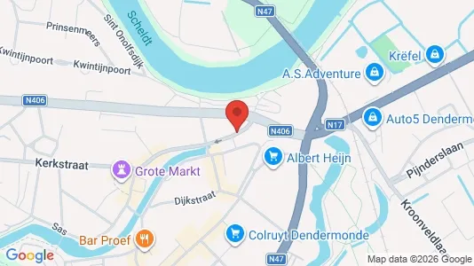 Apartments for rent i Dendermonde - kort over placeringen