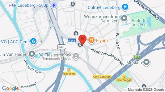 Apartments for rent i Gent Ledeberg - kort over placeringen