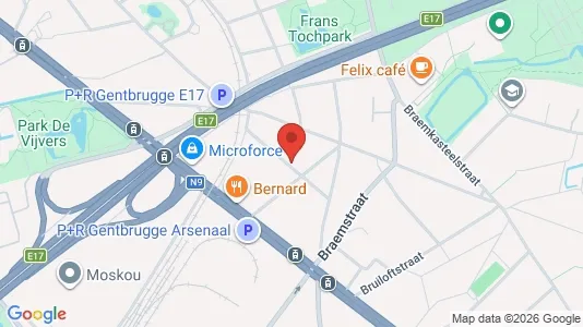 Apartments for rent i Gent Ledeberg - kort over placeringen
