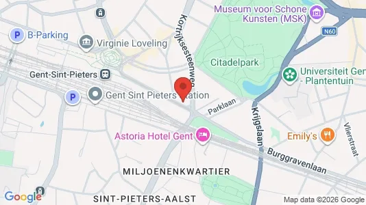 Apartments for rent i Stad Gent - kort over placeringen