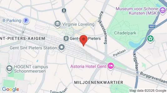 Apartments for rent i Stad Gent - kort over placeringen