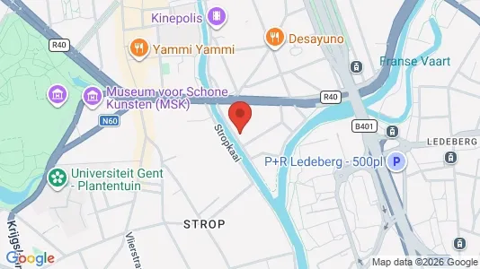 Apartments for rent i Stad Gent - kort over placeringen