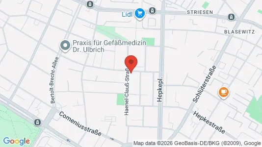 Apartments for rent i Dresden - kort over placeringen