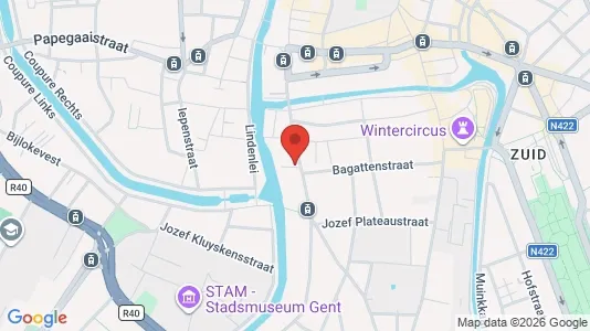 Apartments for rent i Stad Gent - kort over placeringen