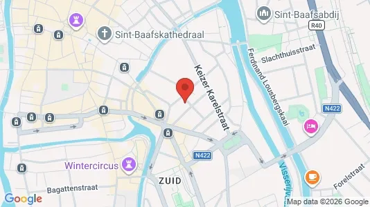 Apartments for rent i Stad Gent - kort over placeringen