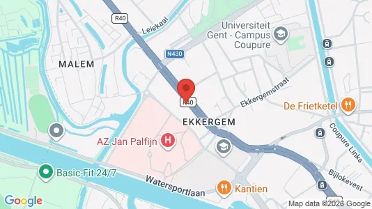 Apartments for rent i Stad Gent - kort over placeringen