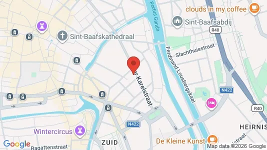 Apartments for rent i Stad Gent - kort over placeringen