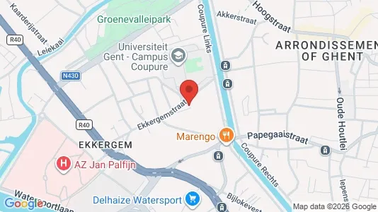 Apartments for rent i Stad Gent - kort over placeringen