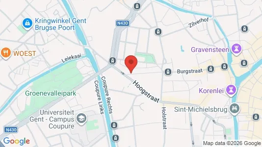 Apartments for rent i Stad Gent - kort over placeringen