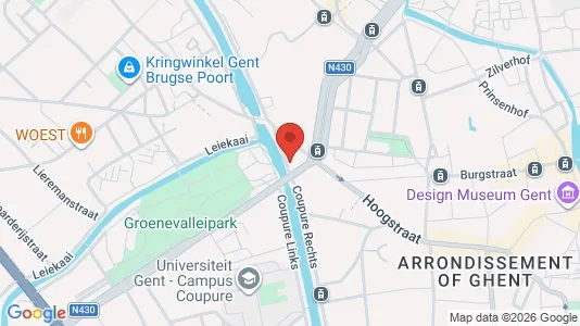 Apartments for rent i Stad Gent - kort over placeringen