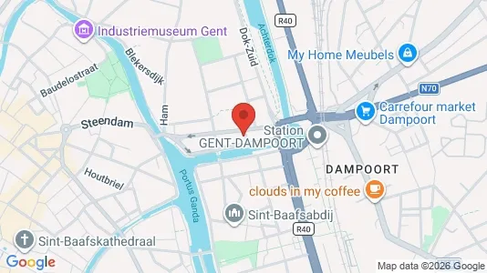 Apartments for rent i Stad Gent - kort over placeringen
