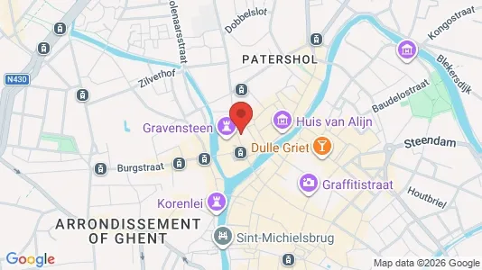 Apartments for rent i Stad Gent - kort over placeringen