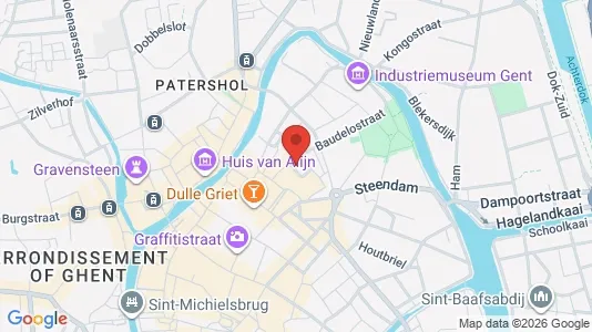 Apartments for rent i Stad Gent - kort over placeringen