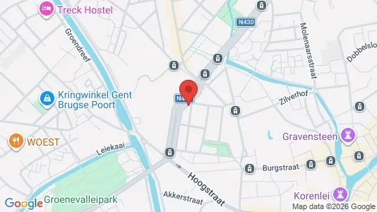 Apartments for rent i Stad Gent - kort over placeringen