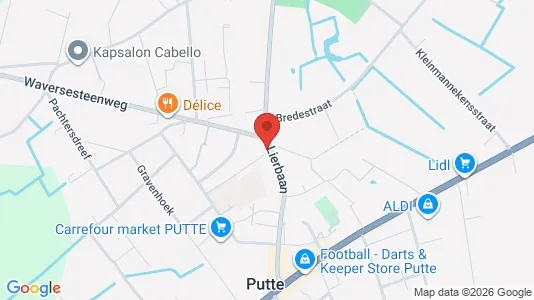 Apartments for rent i Putte - kort over placeringen