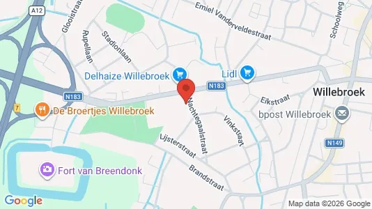 Apartments for rent i Willebroek - kort over placeringen