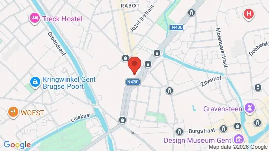 Apartments for rent i Stad Gent - kort over placeringen