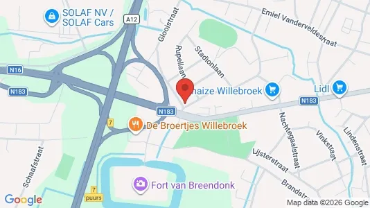 Apartments for rent i Willebroek - kort over placeringen