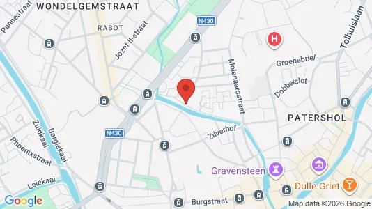 Apartments for rent i Stad Gent - kort over placeringen