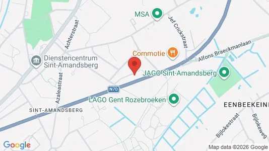 Apartments for rent i Gent Sint-Amandsberg - kort over placeringen
