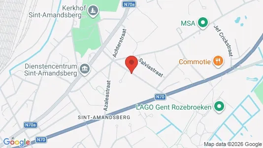 Apartments for rent i Gent Sint-Amandsberg - kort over placeringen
