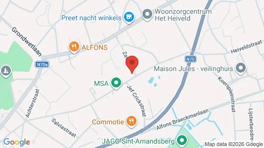 Apartments for rent i Gent Sint-Amandsberg - kort over placeringen