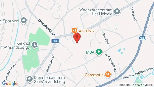 Apartments for rent i Gent Sint-Amandsberg - kort over placeringen