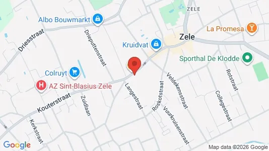 Apartments for rent i Zele - kort over placeringen