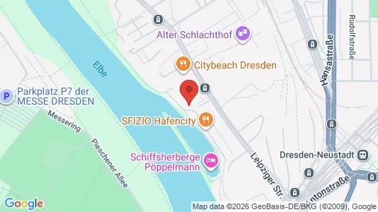 Apartments for rent i Dresden - kort over placeringen