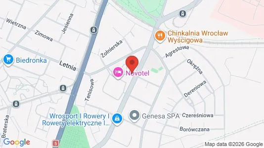 Apartments for rent i Wrocław - kort over placeringen