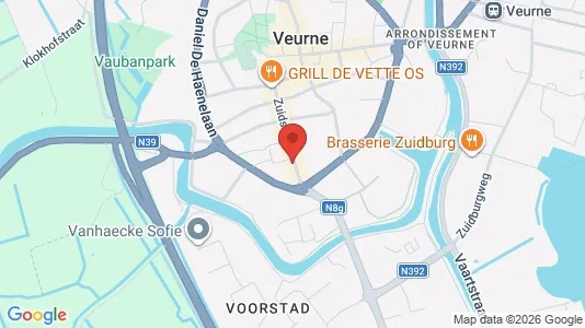 Apartments for rent i Veurne - kort over placeringen