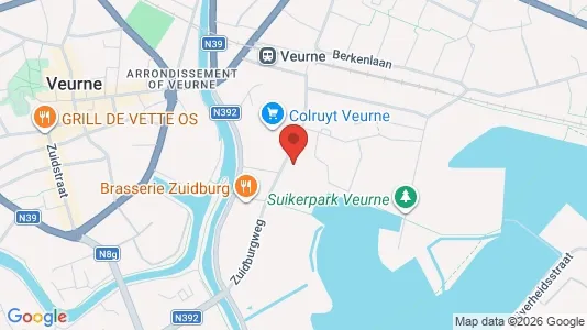 Apartments for rent i Veurne - kort over placeringen