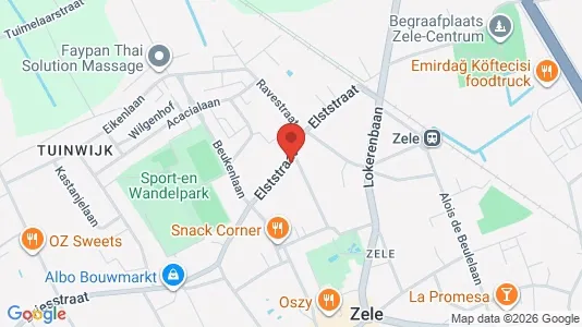 Apartments for rent i Zele - kort over placeringen
