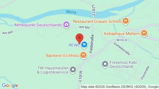 Apartments for rent i Wartburgkreis - kort over placeringen