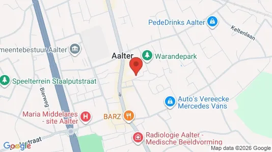 Apartments for rent i Aalter - kort over placeringen