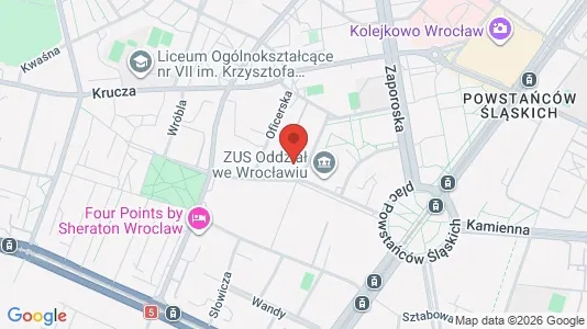 Apartments for rent i Wrocław - kort over placeringen