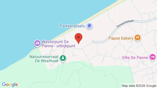 Apartments for rent i De Panne - kort over placeringen