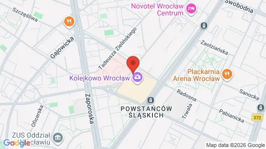 Apartments for rent i Wrocław - kort over placeringen