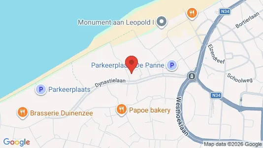 Apartments for rent i De Panne - kort over placeringen