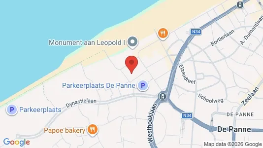 Apartments for rent i De Panne - kort over placeringen