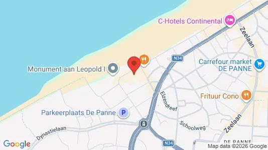 Apartments for rent i De Panne - kort over placeringen