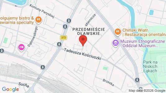 Apartments for rent i Wrocław - kort over placeringen