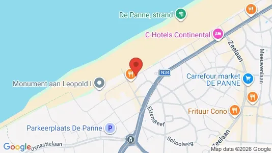Apartments for rent i De Panne - kort over placeringen