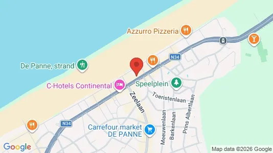 Apartments for rent i De Panne - kort over placeringen