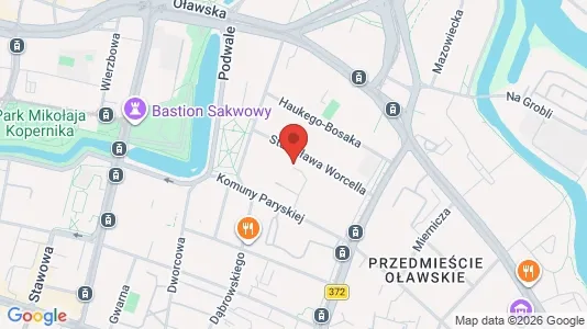 Apartments for rent i Wrocław - kort over placeringen
