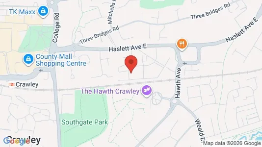 Apartments for rent i Crawley - West Sussex - kort over placeringen