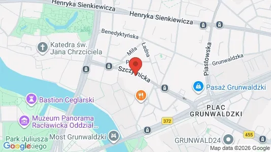 Apartments for rent i Wrocław - kort over placeringen